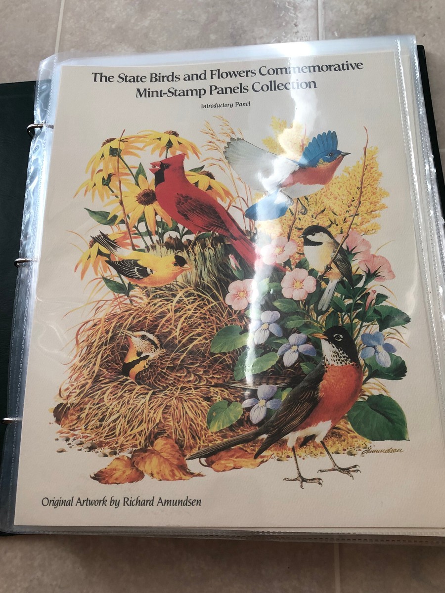 アメリカ合衆国の切手　state birds and flower The State Birds And Flowers Commemorative Mint-Stamp Panels