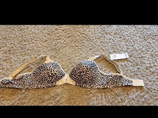ABC Signature Style 105, Size 34B Leopard Print Mastectomy Bra NEW W/Tags