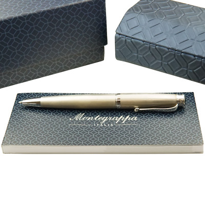 Montegrappa Memoria Satin 925er Silber Kugelschreiber Drehmechanik Classic TOP