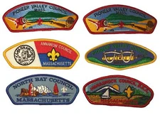 Lot of Massachusetts Councils 1/2 Dozen BSA CSPs Mint CSP (BHP1835)