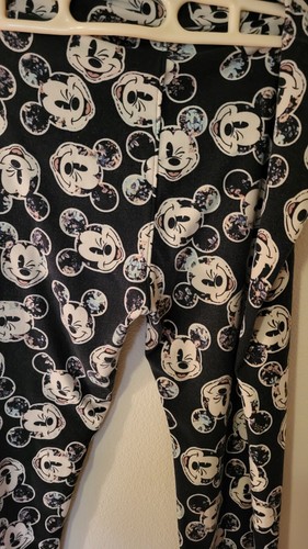 Lularoe Womens Pants Mickey Mouse Disney 34 W 31 Inseam Black White Soft PJs - Picture 5 of 24
