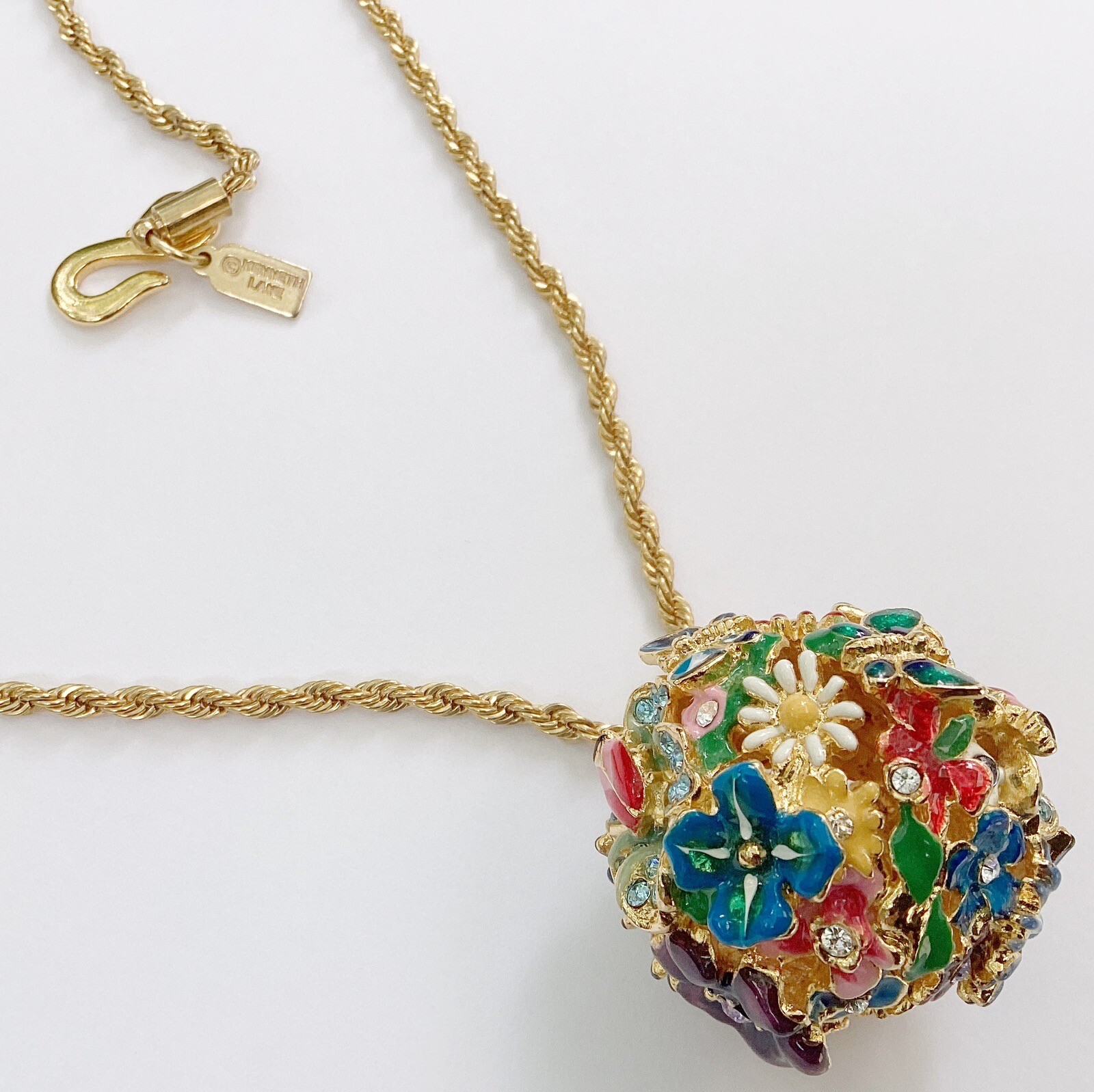 Vtg Kenneth J Lane Flower Ball Garden Ladybug But… - image 6