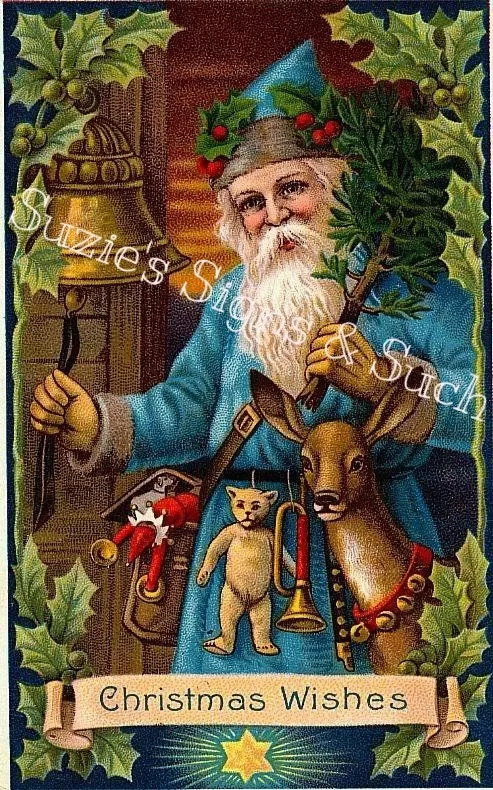 Santa blue suit sale