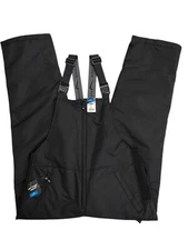 Polar Edge Black Ski Snow Bib Overall Pants Lift Ticket Eyelet Men's Medium NWT