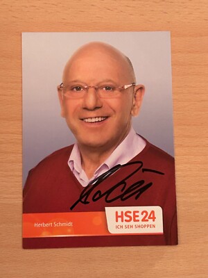 Herbert Schmidt - HSE24 - Autograph Card Original Signed - #S28472