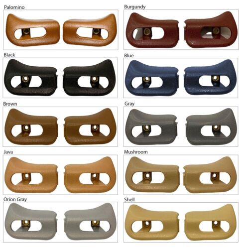 Sun Visor Trim Caps Set for Mercedes R129 SL500 SL600 1994-2001 Black Color - Picture 3 of 5