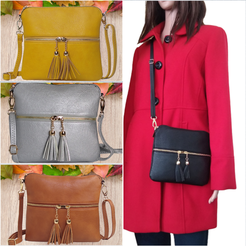 New Ladies Cross Body Messenger Bag Women Shoulder Over Bags Detachable