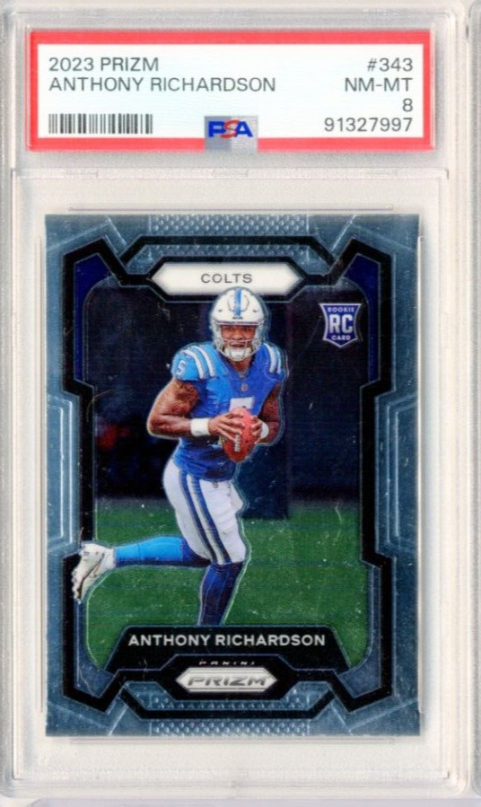 Anthony Richardson RC 2023 Panini Donruss #343 Colts Rated Rookie PSA 8 NM-MT