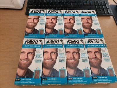 ‎JUST FOR MEN Just For Men M25 Moustache & Beard Light Brown Dye X8 - JUST £66.49 FREE POST