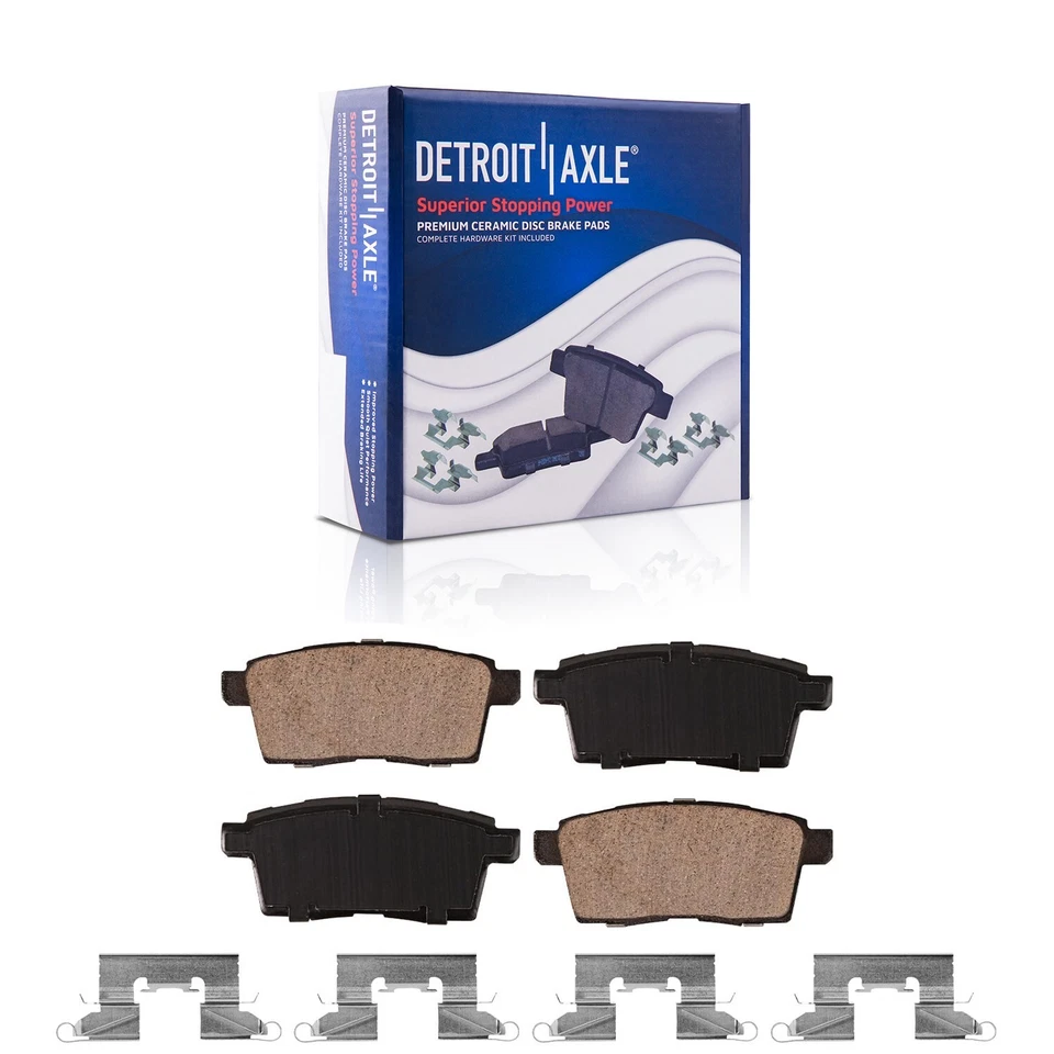 Front Rear Brake Rotors + Brake Pads for 2007-2009 2010 2011 2012  Mazda CX-7 - Image 4 of 4