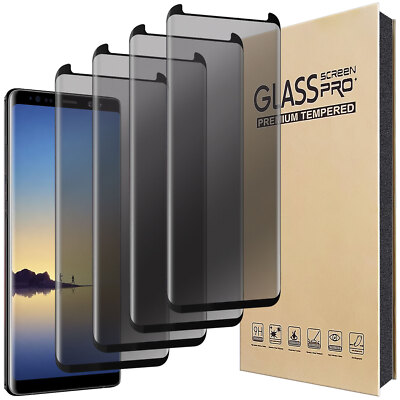 4Pack For Samsung Galaxy Note 8 Note8 Privacy Tempered Glass Screen Protector
