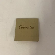 Vintage Mini 1938 Calendar. Tear off month. Museum Donation. Original.