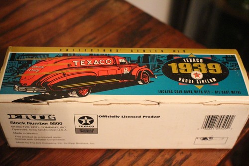 Texaco Ertl Diecast Bank 1939 Dodge Airflow Tanker New in Box - Picture 7 of 10