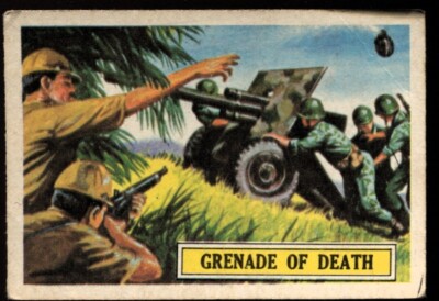 Trade Card, A&BC Chewing Gum, BATTLE, 1966, Granate of Death, #4