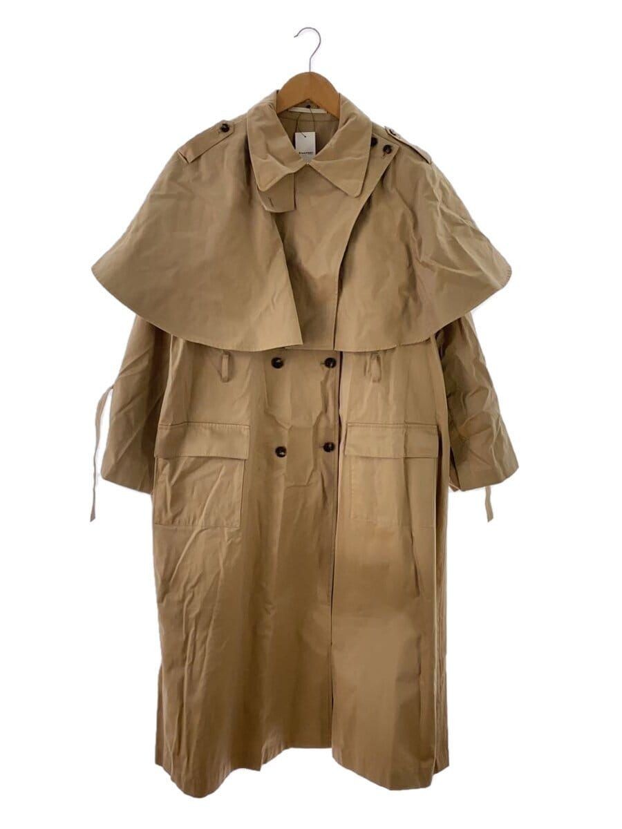 Nueba Mantle Trench Coat Polyester Camel Used | eBay