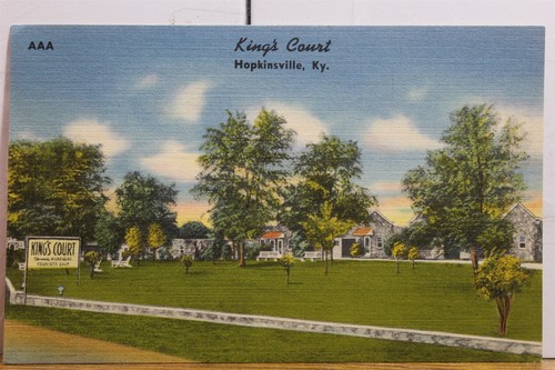 Kentucky KY Hopkinsville King's Court Postcard Old Vintage Card View ...