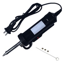 30W 120V Electric Vacuum Solder Sucker Portable Repairing Iron Tool, Desolder...