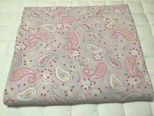 Pottery Barn Kids PINK PAISLEY Full Queen Duvet Cover