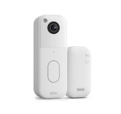 Blink Video Doorbell Camera With Sync Module Core - White