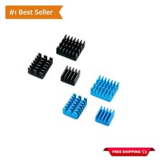 High-Performance Aluminum Heatsink Set for Raspberry Pi 4 with Thermal Adhesive