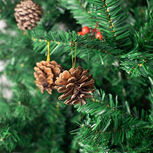 Whaline 25 Pcs Christmas Natural Pine Cones, Rustic Pinecones Bulk Ornaments - Picture 5 of 7