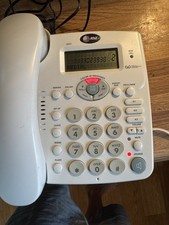 AT T 1855 Digital Answering System Speakerphone Caller ID White Mist w/ Box