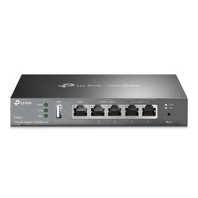 Wired Gigabit VPN Router TP Link ER605 V2 3 WAN Ports Silver Ethernet