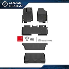 Floor Mats & Cargo Liner TPE Fit For 2018-2025 Honda Odyssey Durable All Weather