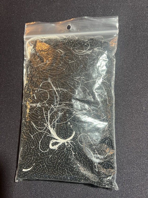 8 Ounces Of Vintage Glass Black Seed Beads 
