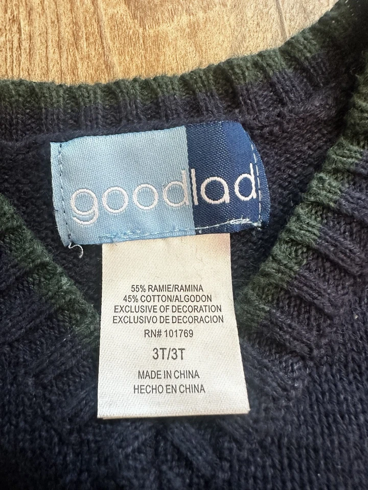 Colete Suéter Good Lad 3T Meninos Natal Vermelho Caminhão e Árvore Feriado Natal - Imagem 2 de 4