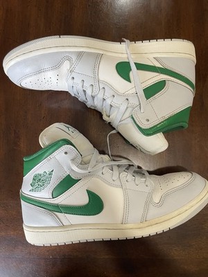 Jordan Air Jordan 1 Mid Pine Green DQ8426-142 White Green 10Men's Sneakers 