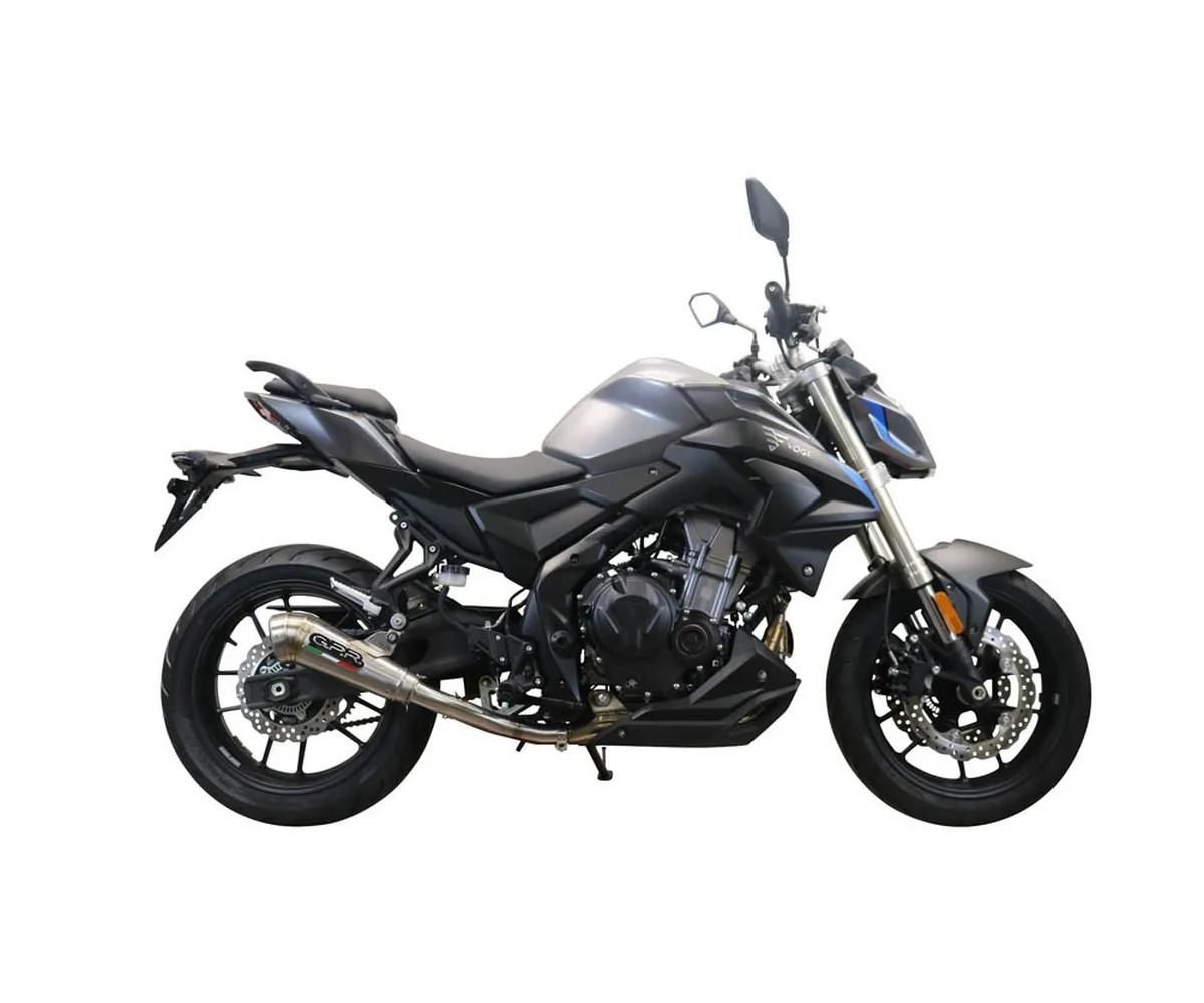 Brushed Inox GPR Exhaust Muffler Powercone Evo Appr Voge Brivido 500 R 2021 2023