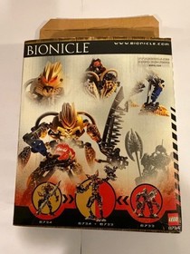 LEGO Bionicle 8734 BRUTAKA Titan - 100% Complete w/ BOX & Manual - Pearl Gold