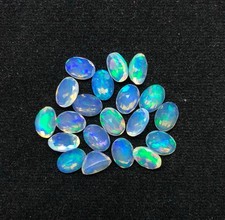 Natural Ethopian Opal Oval Faceted Cut 3x5mm To 8x10mm Loose Gemstone