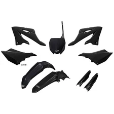 UFO Plastic Kit Set Full Complete Black Yamaha YZ125 YZ250 2022-2026