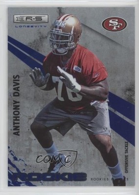 2010 Panini Rookies & Stars Longevity Rookie Sapphire 47/50 Anthony Davis RC 0b2