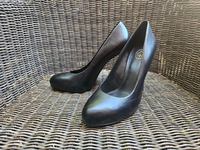 (M037 A44) ASH – Escarpins en cuir noir – Talons aiguilles 12 cm – Taille 40 - Photo 1/4