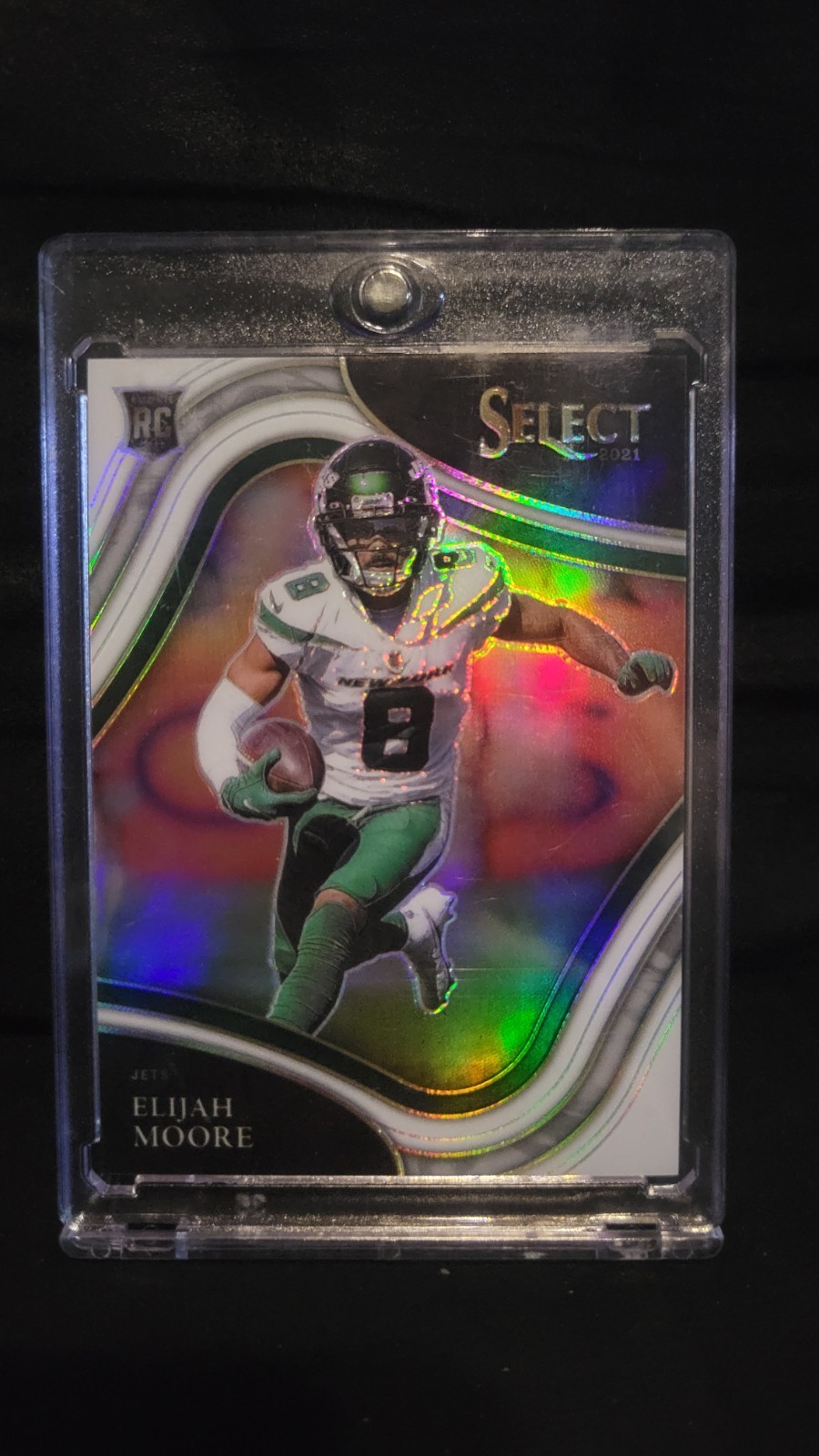 2021 Panini Select - Field Level Elijah Moore #356 White Prizm /35 (RC)