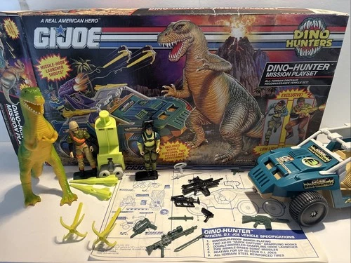 Hasbro GI Joe Vintage. Dino-Hunters Mission Playset. Complete.