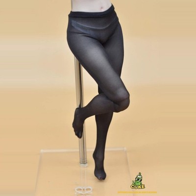 1/6 Black High-elastic Thin Soft Pantyhose Stockings Accessory Fit 12'' Figures