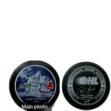 2007 OPENING NIGHT ST. MICHAEL'S MAJORS VS WINDSOR SPITFIRES OHL GAME PUCK 