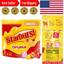 Delicious Chewy Fruit Candy, 15.6 oz Resealable Bag - Ideal for Parties Treats