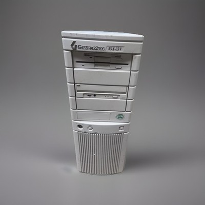 Vintage GATEWAY 2000 4SX-33V Tower Computer CD/3.5'' Floppy  No HDD