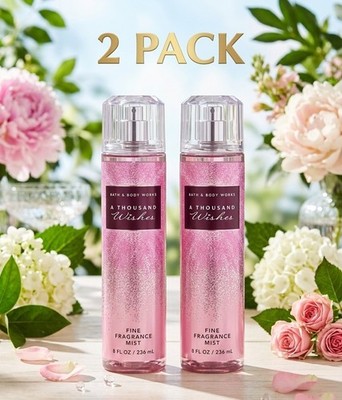 [2-PACK] Bath & Body Works A THOUSAND WISHES Fine Fragrance Mist 8oz - NEW