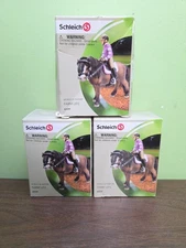 2 NEW & 1 OPEN BOX SCHLEICH 42039 Girl & English Pony Riding Accessories 