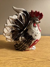Vintage Rooster Chicken Ceramic Toothpick Holder Hors d’oeuvres Pick Holder