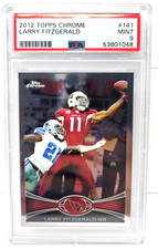 2012 Topps Chrome LARRY FITZGERALD Football Card PSA 9 MINT