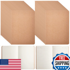 Epakh 48x A5 Kraft Notebooks Bulk - Lined  Blank Journals for School/Office