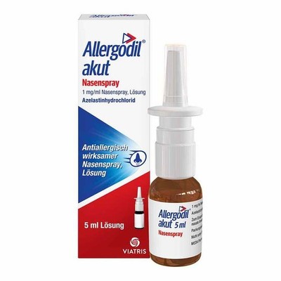 Allergodil akut Nasenspray mit Azelastin · 5 ml · PZN 02218855 230994