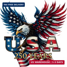2pcs USA 250th Anniversary Merchandise - Patriotic 1776-2026 Vinyl Car Decals an